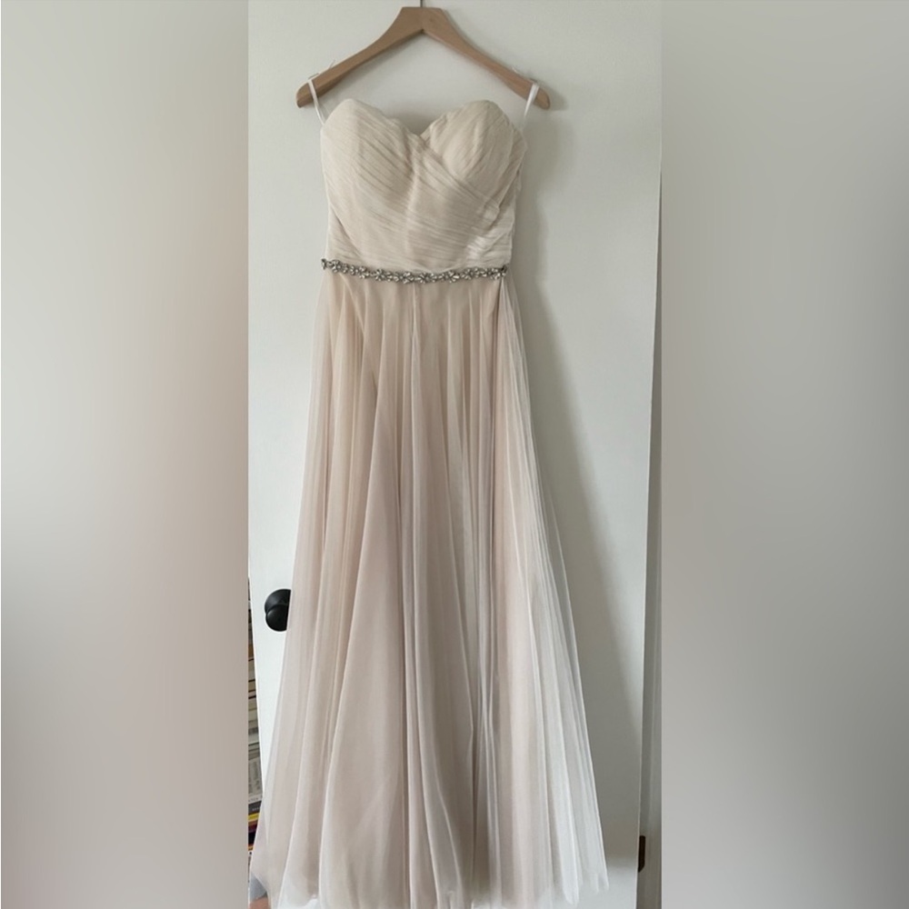 Watters strapless wedding dress